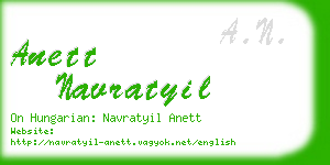 anett navratyil business card